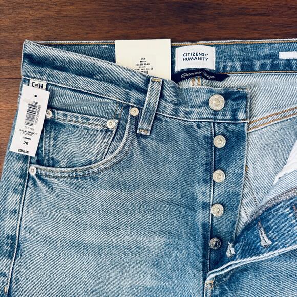 NWT Citizens of Humanity Ayla Baggy Cuffed Jeans in Gemini Size 26 Agolde - Picture 8 of 13